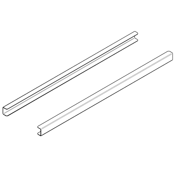 Coppia guide x griglia 325x430 mm